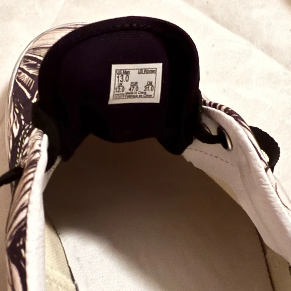 Vans Black and White Graphic Sneakers - Picture 3 of 3